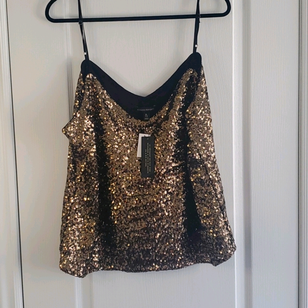 Banana Republic sequin cami